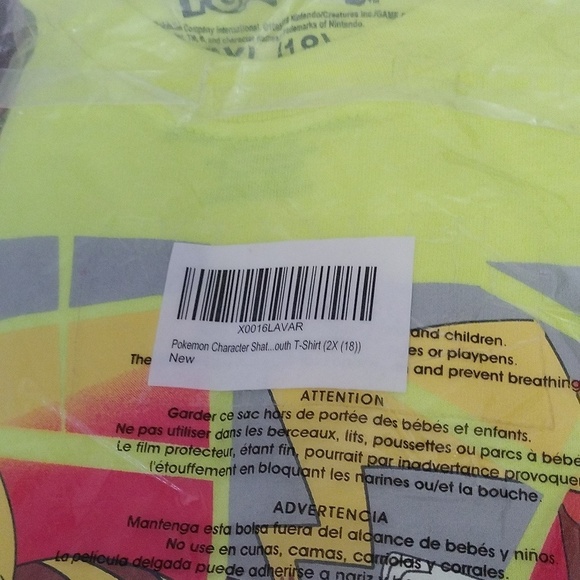 Big Boys Pokemon Glass Shatter Effect Character T-Shirt, 2XL 18 - Picture 4 of 4